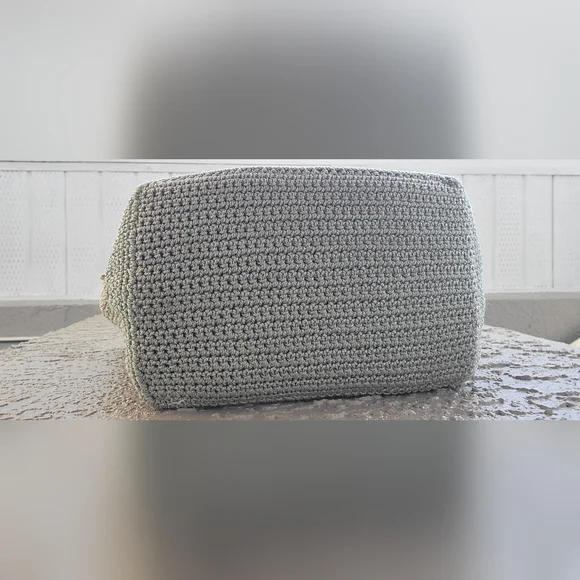 The Sak Crochet Striped Tote Bag with Braided Handles Coastal Boho Style - Picture 6 of 16